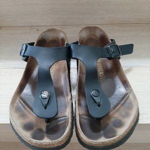 Birkenstock Birko-Flor Gizeh in Black - UK 39